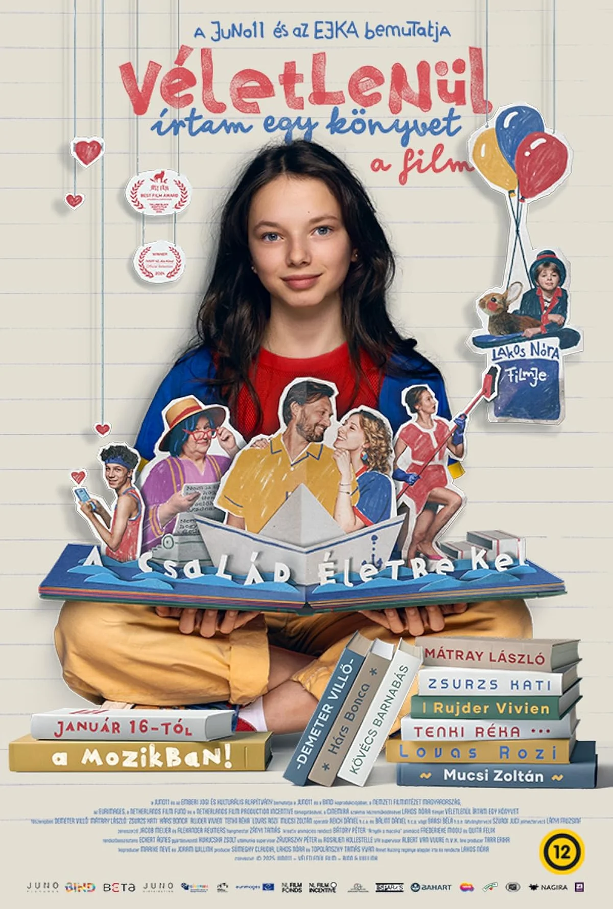 Πώς έγραψα βιβλίο κατά λάθος. Η αφίσα της ταινίας που βραβεύτηκε από την Ομοσπονδία Κινηματογραφικών Λεσχών στο 28ο Διεθνές Φεστιβάλ Ολυμπίας.